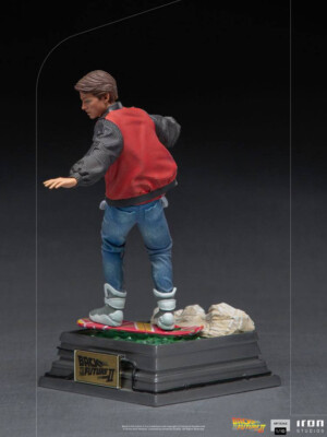 Statue Retour Vers Le Futur II - Marty McFly Sur Hoverboard