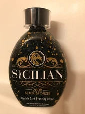 2024 The Sicilian 200x Double Dark Black Bronzer Tanning Lotion Indoor / Outdoor