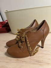 NEW VINTAGE STYLE PUMPS Tan Women Size 7