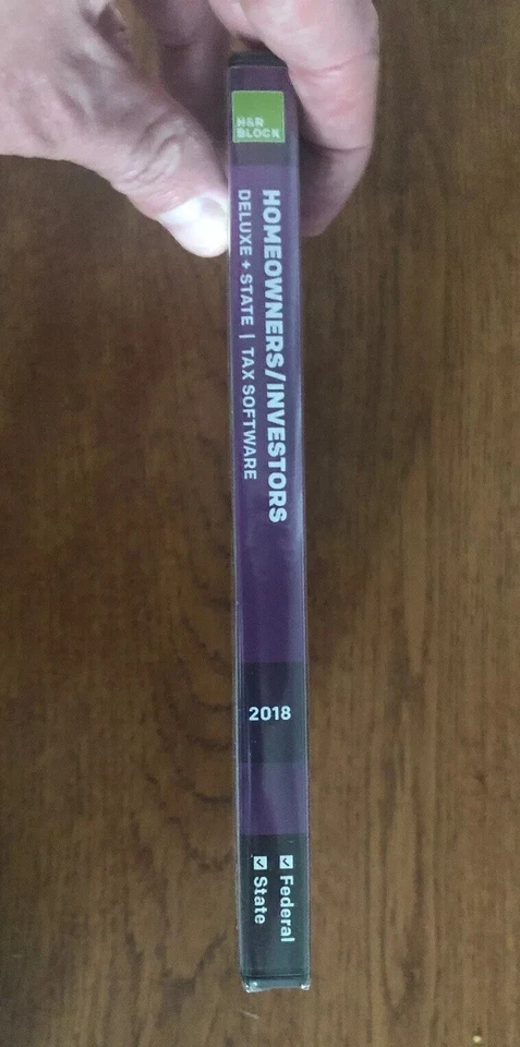 H&R Block Deluxe + State 2018 Homeowners/Investors Tax Software Disc Windows/Mac - Image 3 of 3