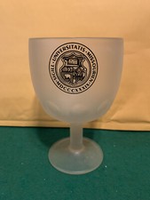 Vintage University of Missouri  Frosted Goblet Glass Mizzou Tigers