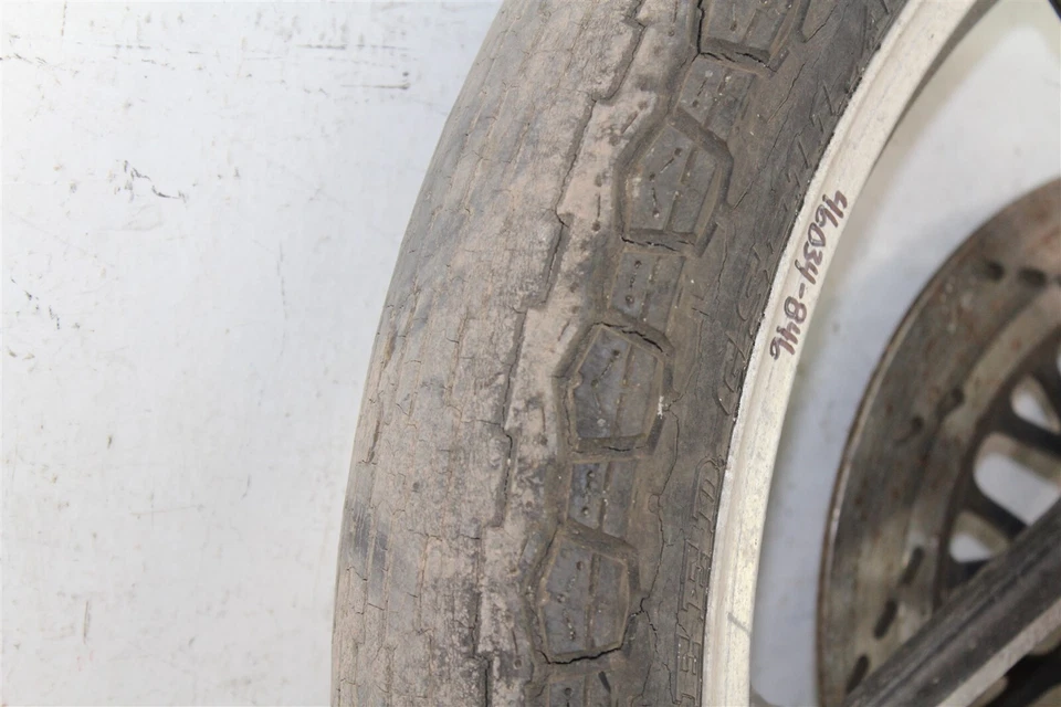 1978 Suzuki GS 750 GS750 Front Wheel Rim w/ Brake Rotors - Image 4 of 4