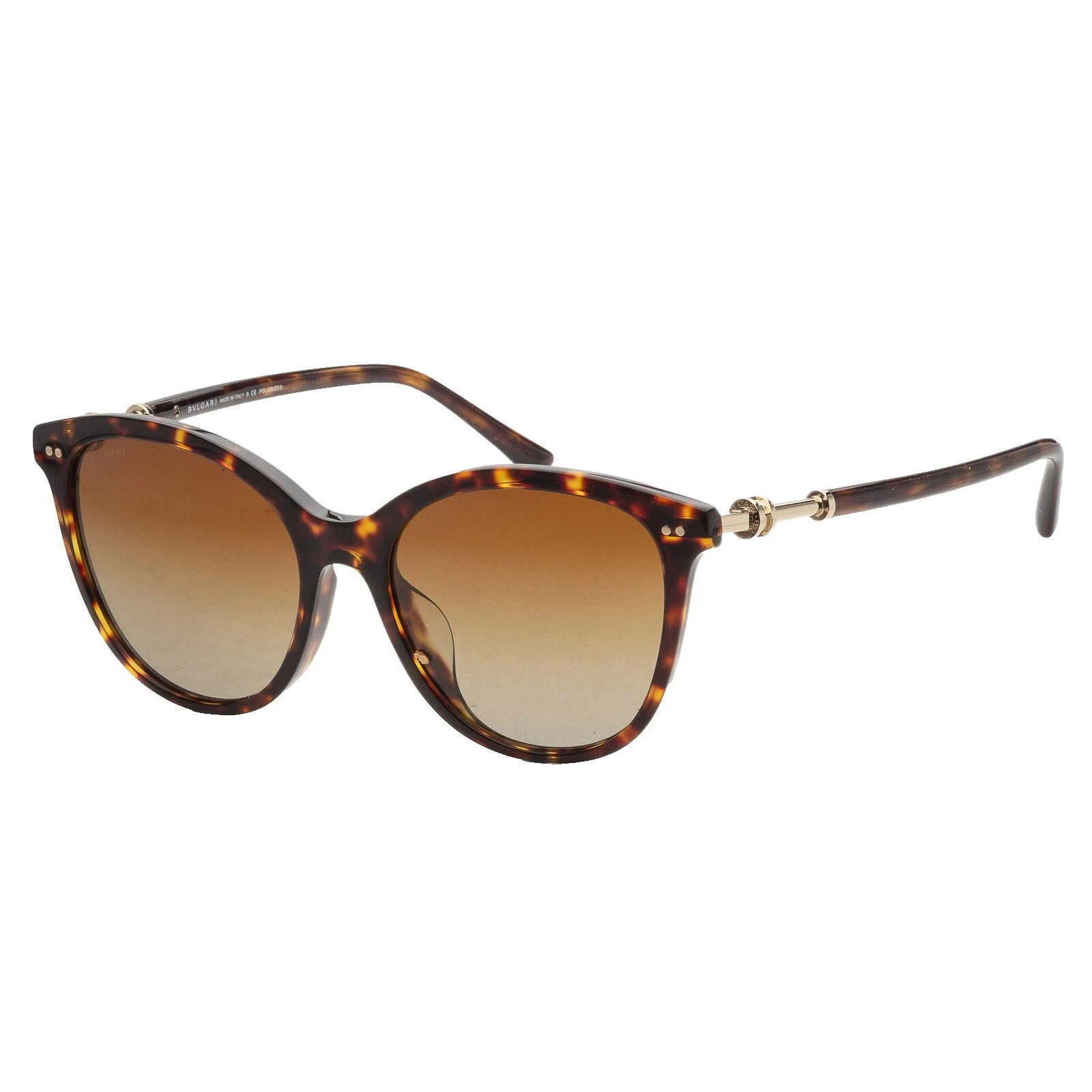 Bvlgari Men's Cat Eye Plastic Frame Sunglasses