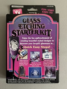 NOS Glass Etching Starter Kit Armour New Open Box #10-0100