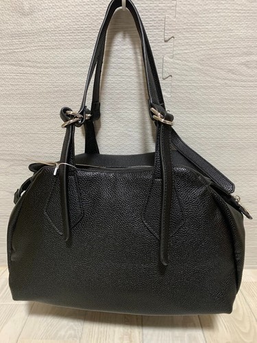 Vivienne Westwood accord Boston bag Tote bag Black Leather Orb Inner pocket ③ - Picture 2 of 9