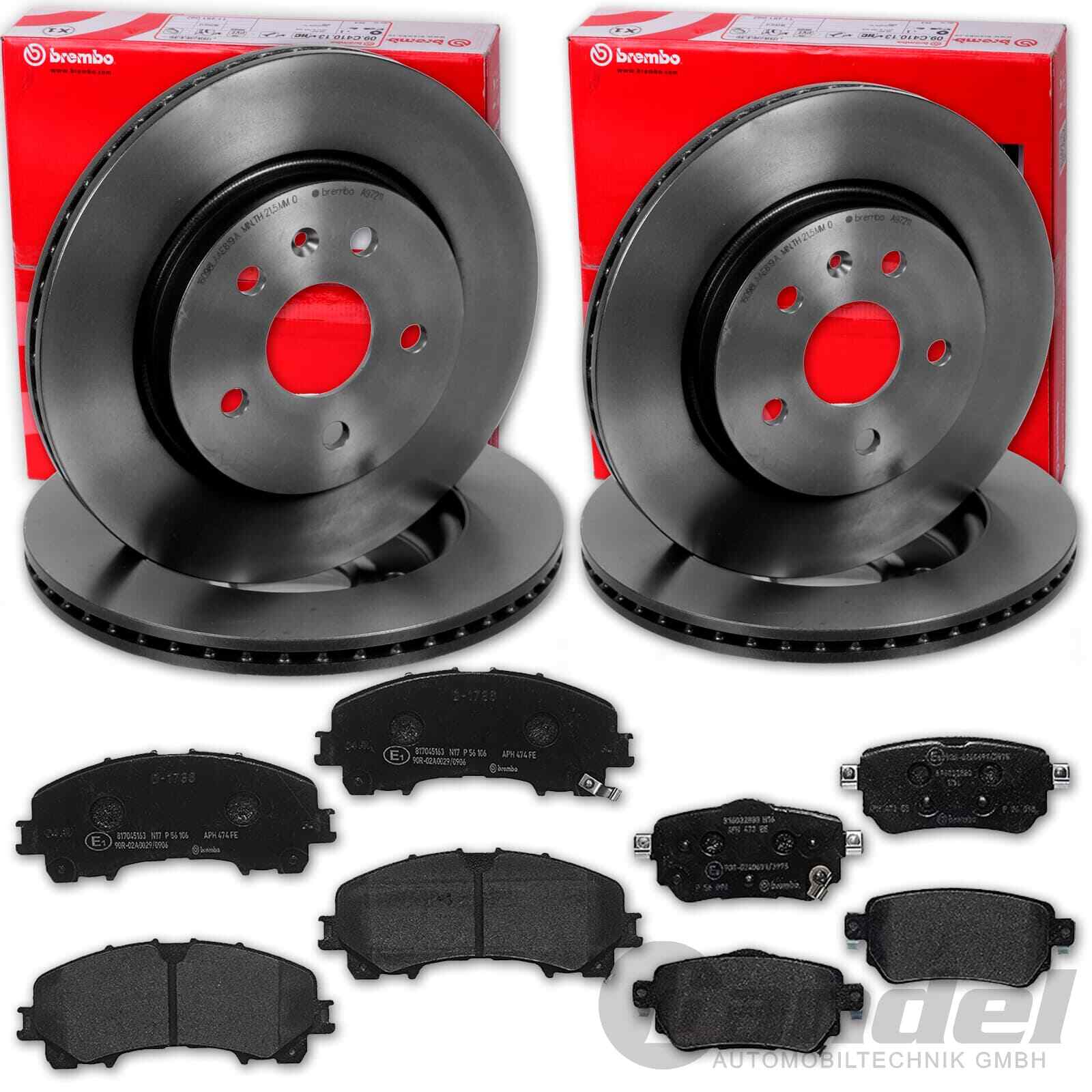 BREMBO Discos de Freno + Pastillas Delant. + Trasero Apto para Nissan X-Trail