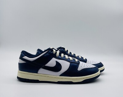 NEW Nike Dunk Premium Low Vintage Navy Women display picture 3