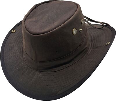 Klassischer Wachs Cowboy Hut wasserdicht - Herren Western Outback Rancher Fedora Stil