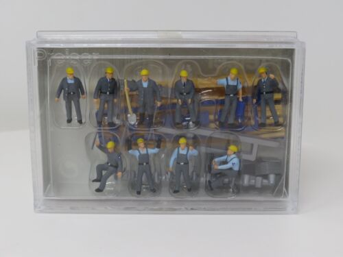 Preiser HO 10220 Construction Workers Crew Men Building Accessories Figure Set