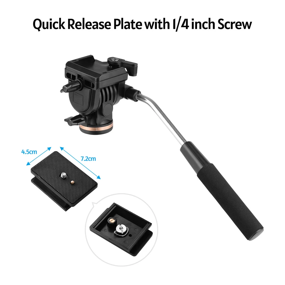 Soporte monopie fotografía 173 cm/68 pulgadas aleación 6 kg carga J9Q1 Foto 4 de 4