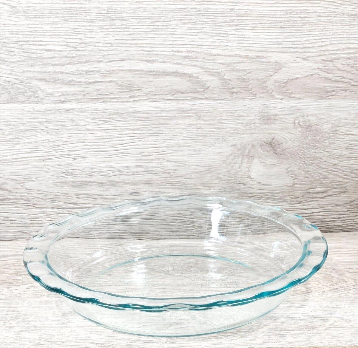 Vintage Pyrex Glass Pie Plate Baking Dish Clear Glass 9.5'' Pie Plate Kitchen