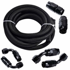 AN10 -10AN Fitting Nylon Braided Gas Oil Fuel Hose Line Pipw Kit 3 Meters WST
