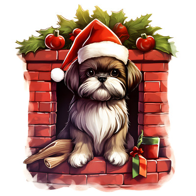 100X Shih Tzu Auto Aufkleber 9x9 cm Hunde Sticker Wetterfest & Selbstklebend