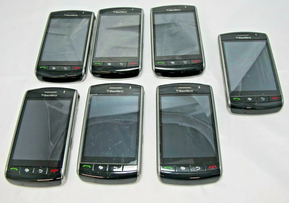 Lot Of 7 BlackBerry Storm (9530) Black Verizon Smartphone For Parts Untested - Image 2 of 3