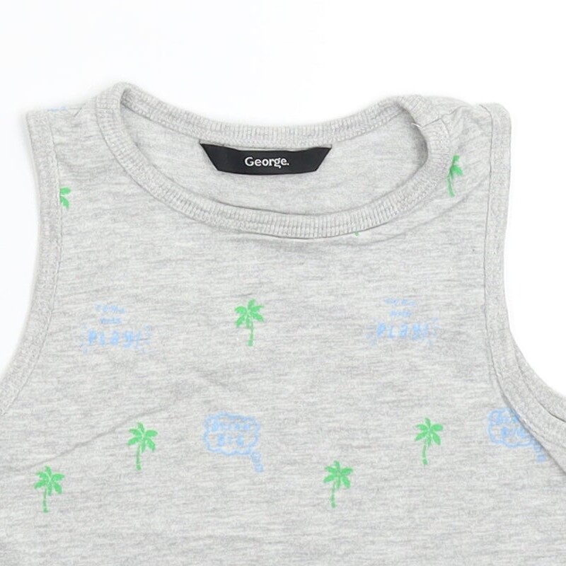 George Boys Grey Cotton blend Tank Size 3-4 Years image 5