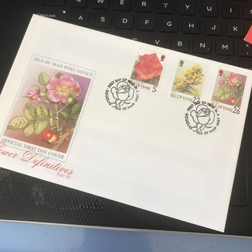 Isle of Man 1999 First Day Cover - Flower Definitives Part 3 UNADDRESSED FDC WCP
