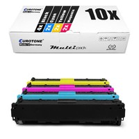 10X Eurotone Eco Toner Ersetzt Hp CF530A CF531A CF532A CF533A 205A CF530A-33A