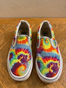 tie dye slip on