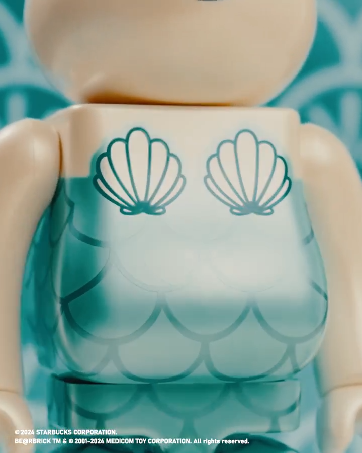 Starbucks Taiwan x BE@RBRICK Bearista Mermaid 400%+100 Starbucks Taiwan x BE@RBRICK Bearista Mermaid 400%+100