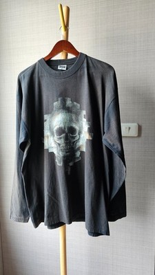 Vintage 90s Thunderdome Hardcore Techno Long Sleeve Shirt XL Skull Sun Faded
