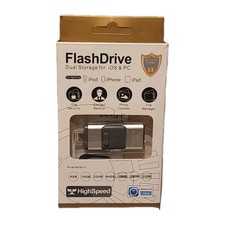 FlashDrive Dual Storage USB 64GB For iOS and PC Secure Backup For Lightning