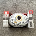 Washington Redskins Autographed Football Mike Bragg Pat Fischer Larry Brown