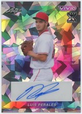 2023 Leaf Vivid Luis Perales Cracked Ice XRC Auto #7/9 #BA-LP1