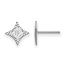 10k Weißgold Furman Univ. Ohrstecker XS (win...