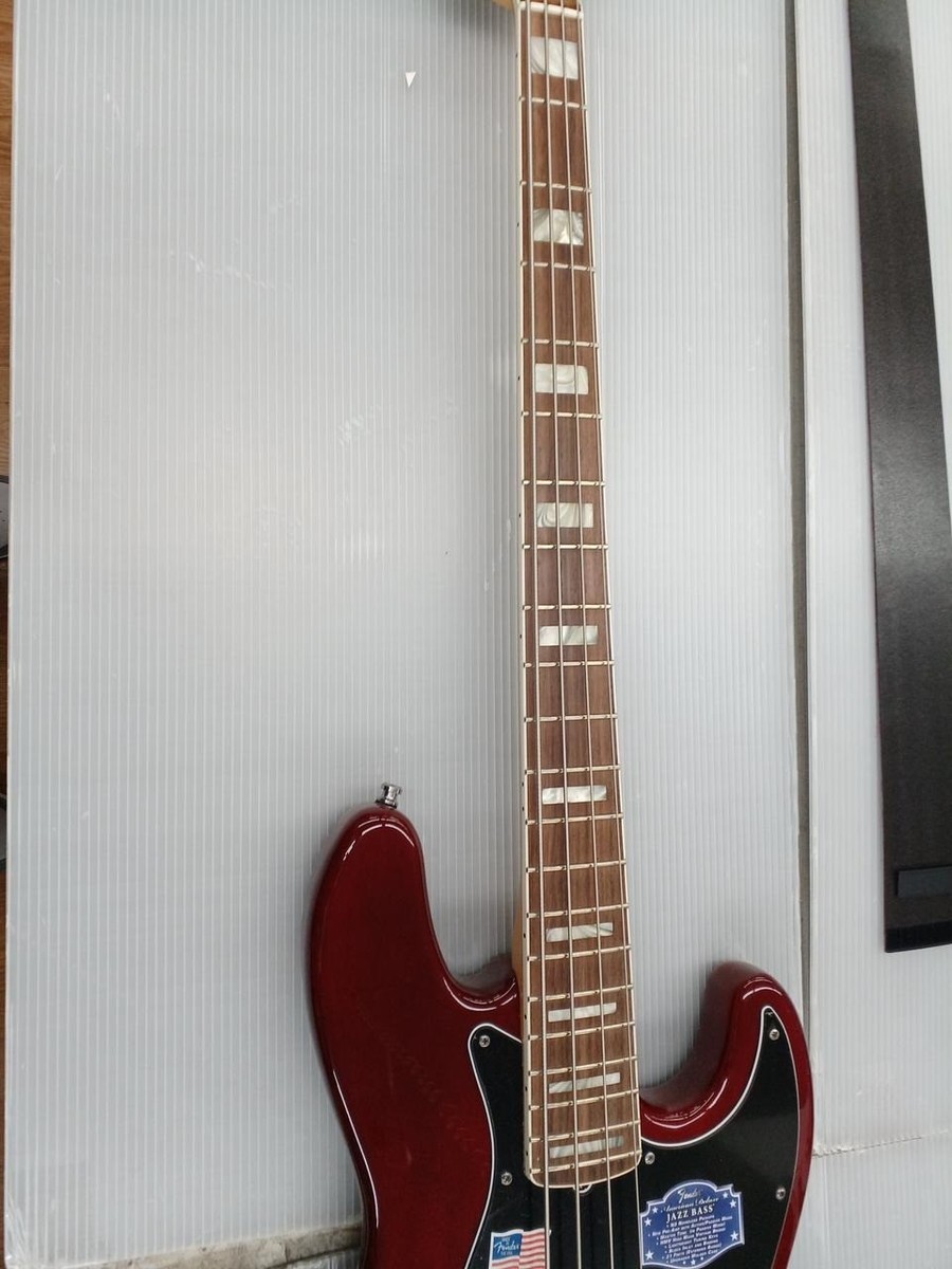Fender American Deluxe Jazz Bass N3 Red USA 2011 Solid Body