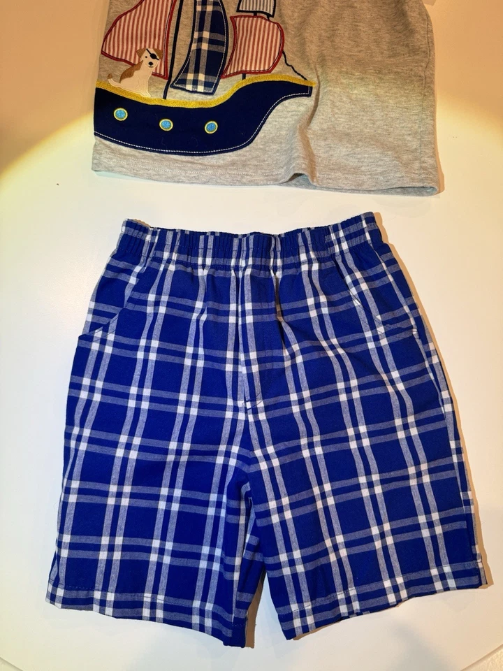 Детский пират лодка рубашка и шорты комплект 5Y - Изображение 4 из 4