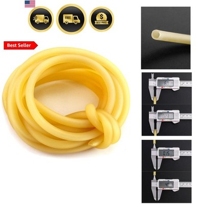 10FT 1/4'' OD 3/16'' ID Natural Latex Rubber Tubing DIY Tube for Home, Laborato...