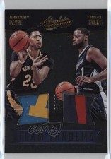 2016 Absolute Team Tandems Materials Prime 5/25 Anthony Davis Tyreke Evans 0qq