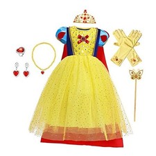 Princess Birthday Dress Girls Snow White Costume 3-4T 002 Dress W/Accessories