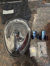 180 Full Face Snorkel Mask with Panoramic View Anti-Fog, Anti-Leak L/XL