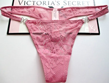 VICTORIA'S SECRET DREAM ANGELS Thong Panty VS Dusk Mauve Pink S M L XL Butterfly