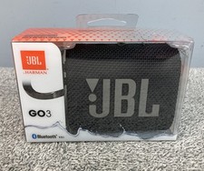 JBL GO 3 Portable Wireless Bluetooth Waterproof Pocket Speaker Black New