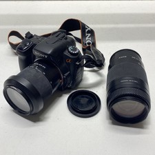 Sony Alpha a300 10.2MP Digital SLR Camera w/ 2 Lenses