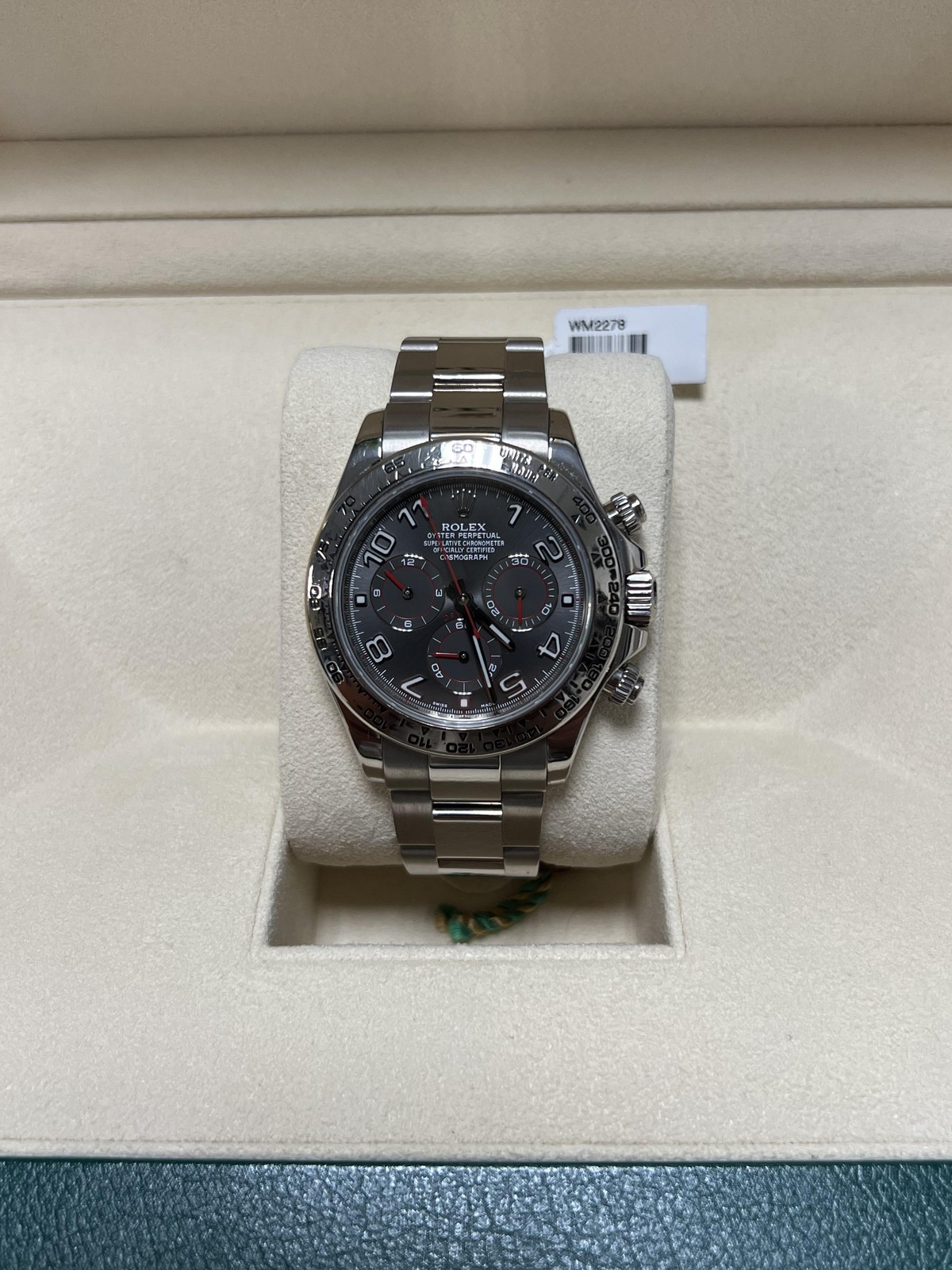 Rolex Daytona Black Dial White Gold