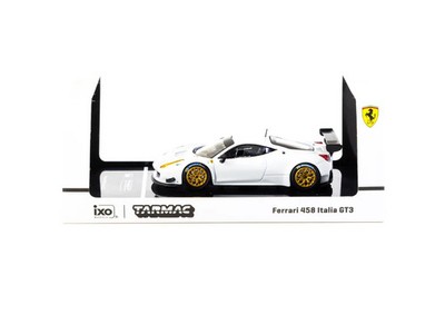 IXO Models x Tarmac Works 1:64 Ferrari 458 Italia GT3 White T64R