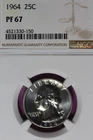 1964 NGC PF67 WASHINGTON QUARTER #B52468