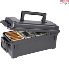 Ammo Box Plastic Water Resistant Lockable Stackable Compact Storage