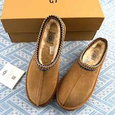 New UGG Tasman II Chestnut Suede upper wool Women's Slippers