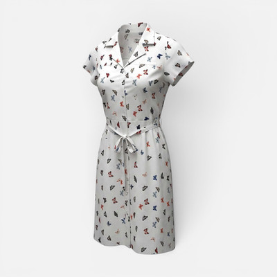 KHUJO women's dress model: Annerose white (multicolor) M