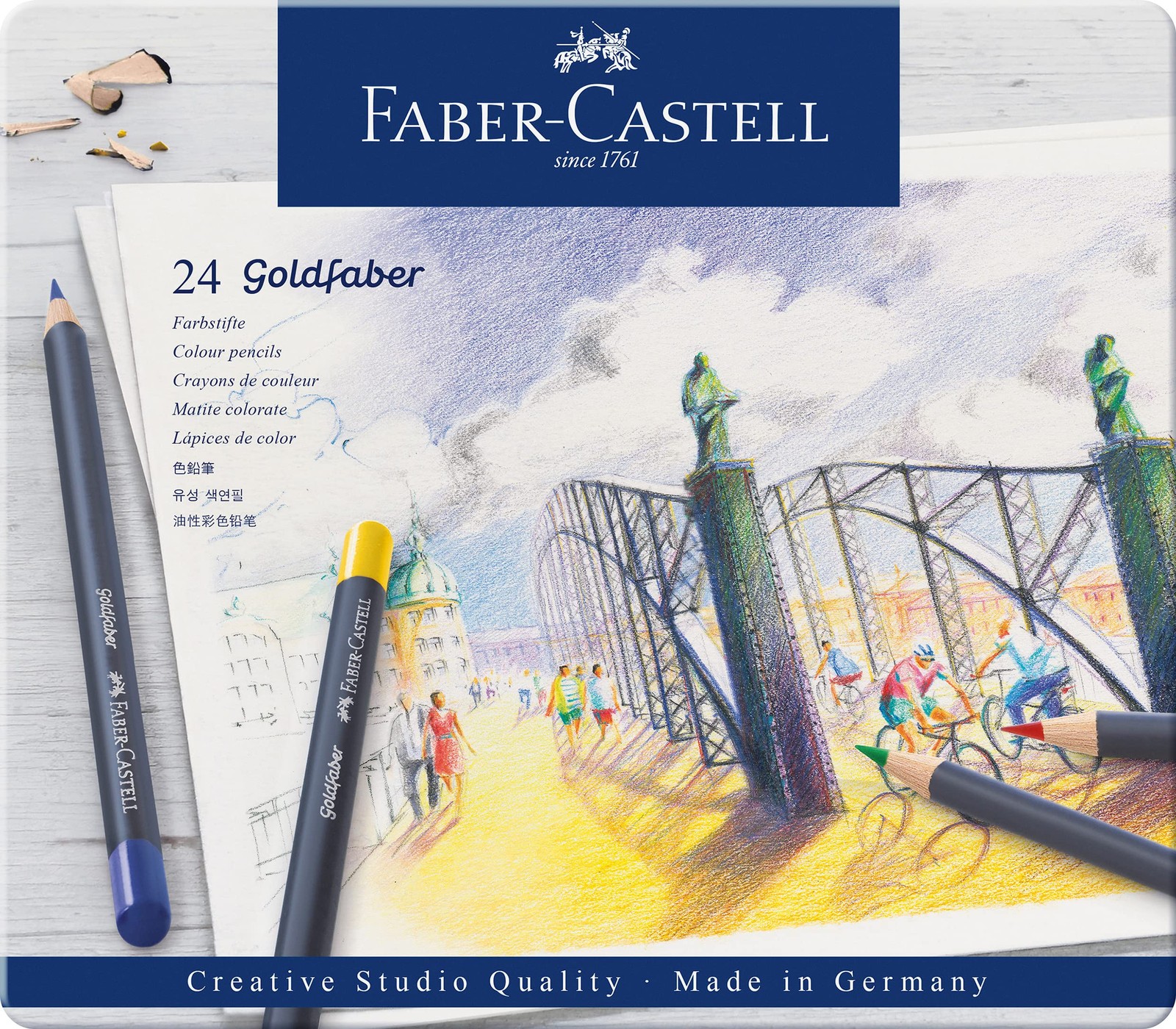 Faber-Castell Creative Studio Goldfaber Colour Pencil, Multicoloured (Multicolou