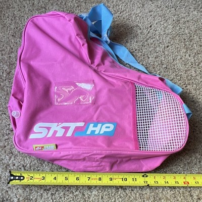 SKT HP Pink Ice Skate Bag Blue Strap Mesh Ventilation
