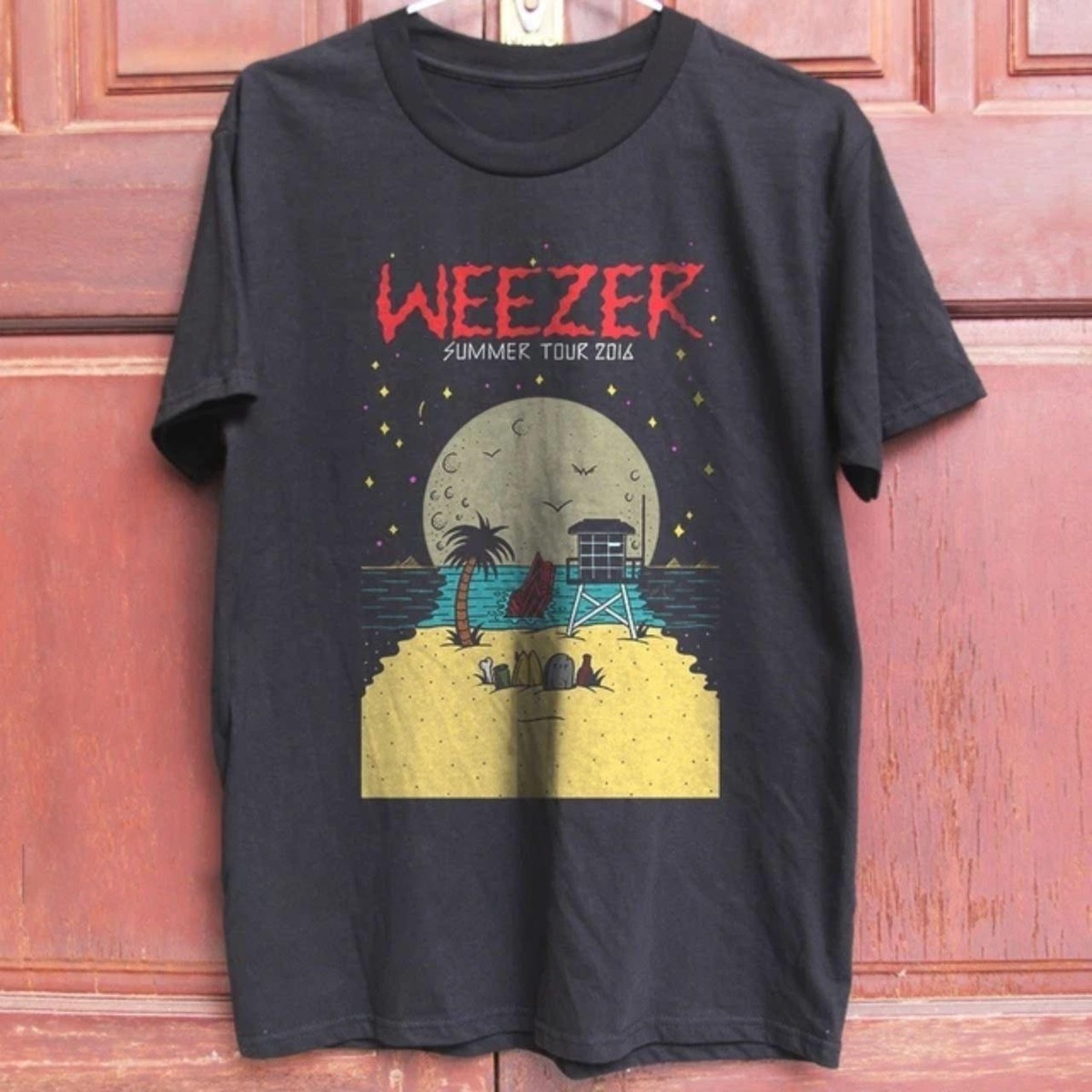 WEEZER Endless Summer 2016 Tシャツ Weezer Summer tour 2016 short sleeve black shirt VK09749 | eBay