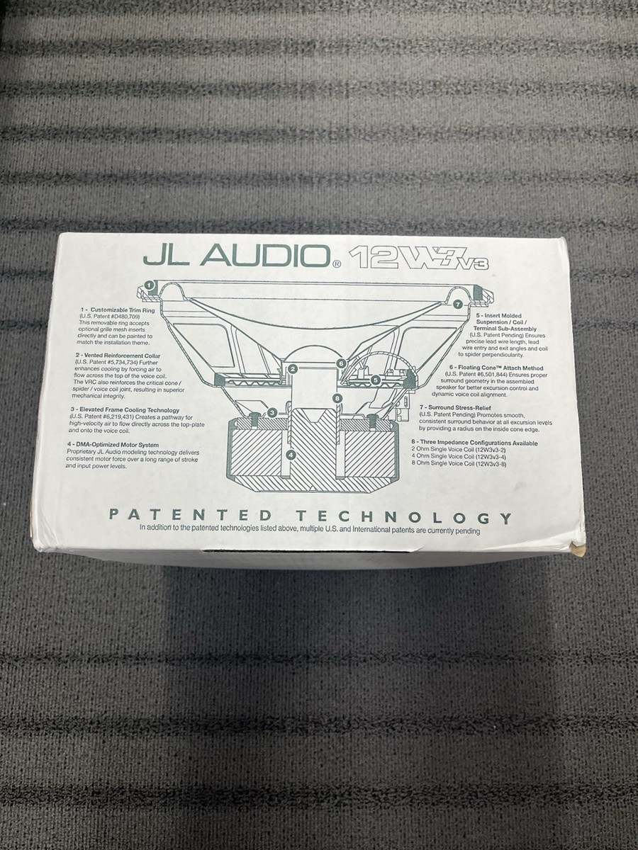 JL Audio 12W3V3-4 12 inch 500W Subwoofer Driver for sale online | eBay