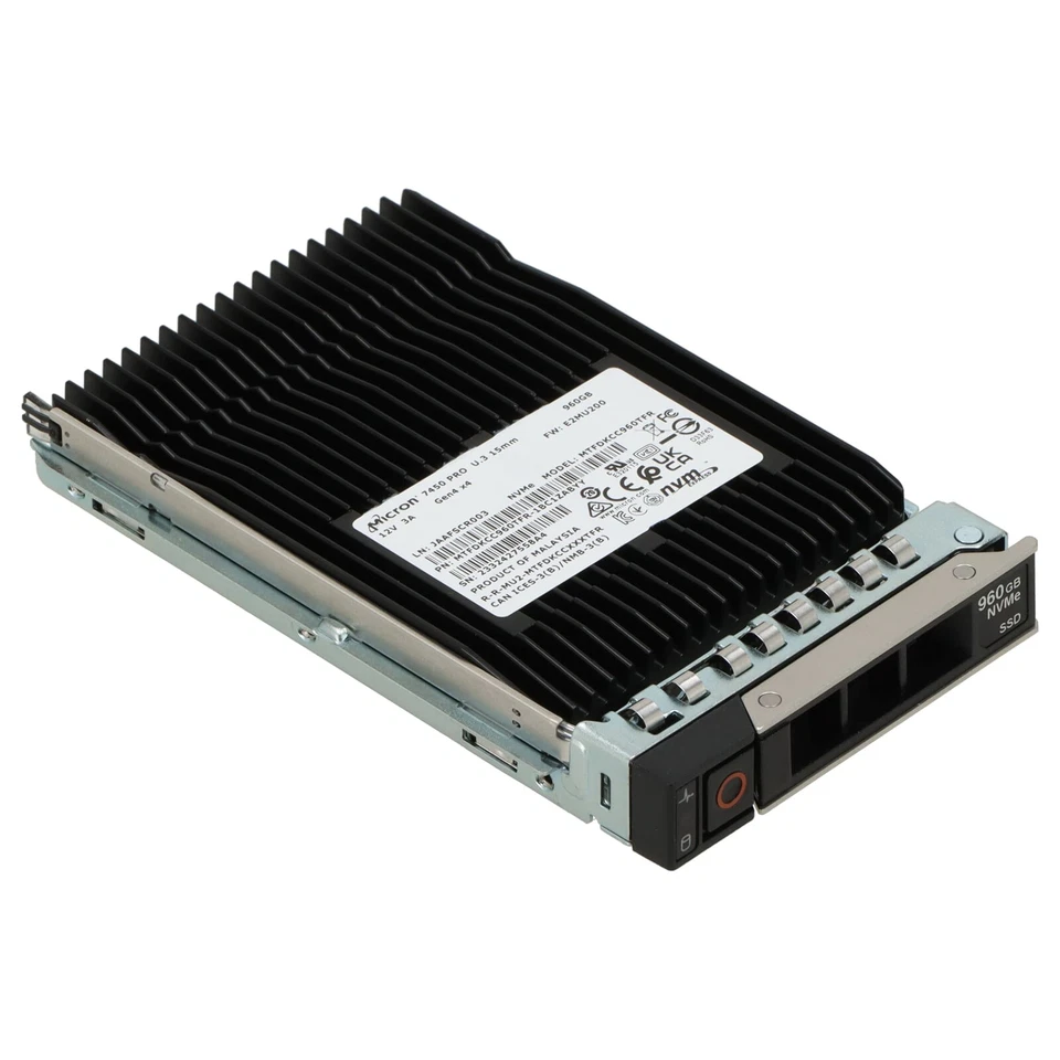 Dell 7450 PRO 960GB PCIe 4.0 x4 NVME SSD U.3 2,5" SFF NG1C6 MTFDKCC960TFR