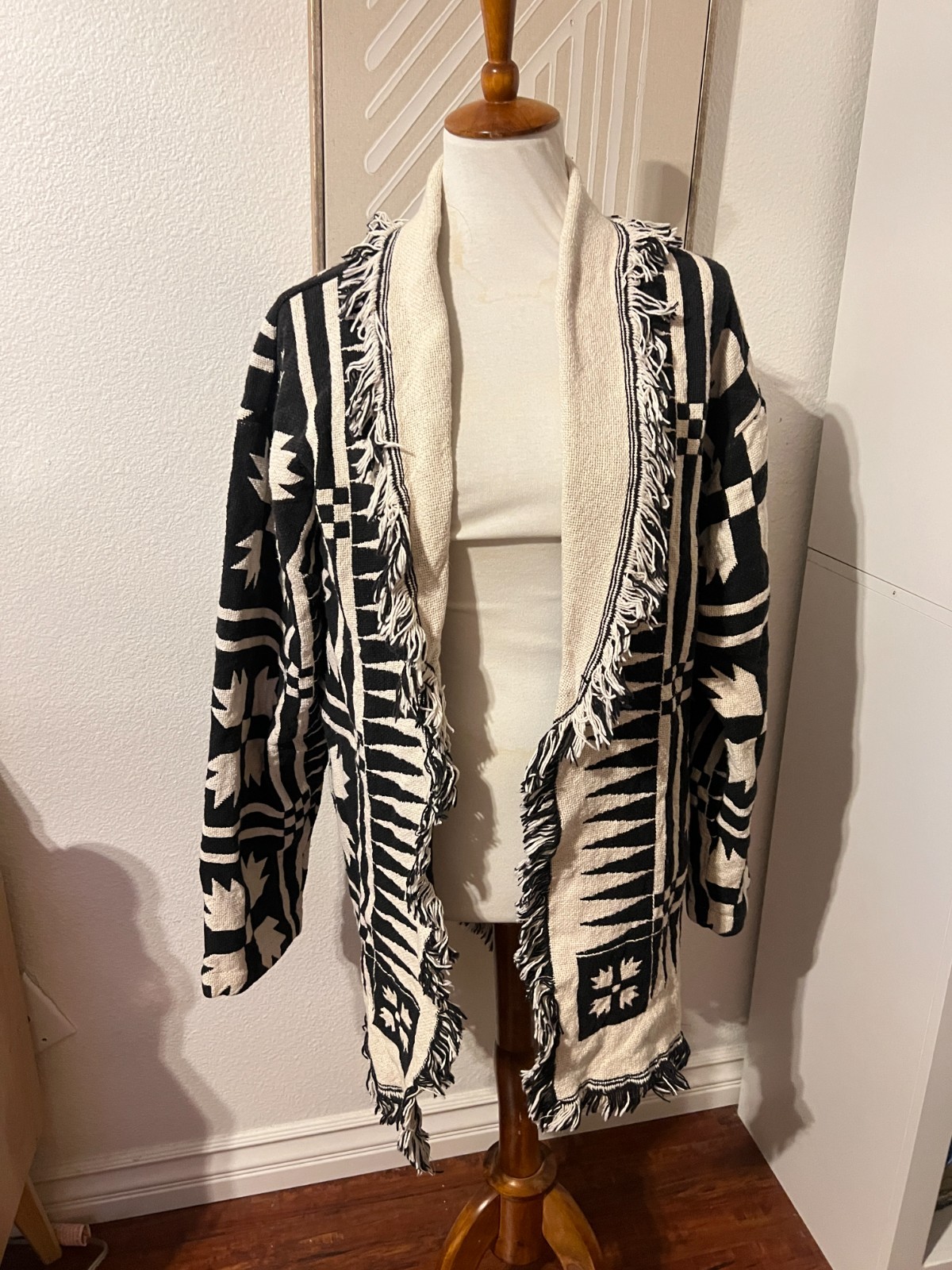 Handmade Womens Patchwork Print Blanket Jacket Co… - image 1