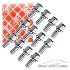 16x FEBI RADBOLZEN SCHRAUBEN M12 x 1,5 x 24 mm KUGELBUND SW17 50024746